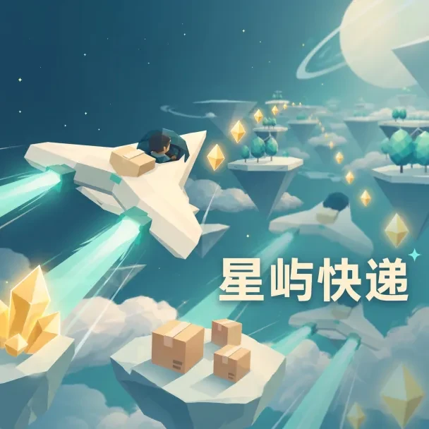 A ship among floating islands